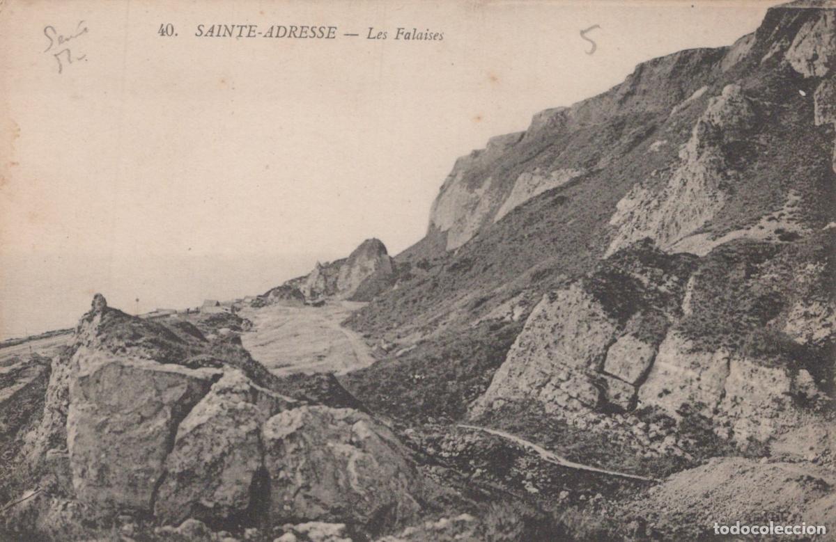 Postkarten: France Sainte Adresse Normandie Falaises C&ocirc;tier Paysage Unposted *YAD350