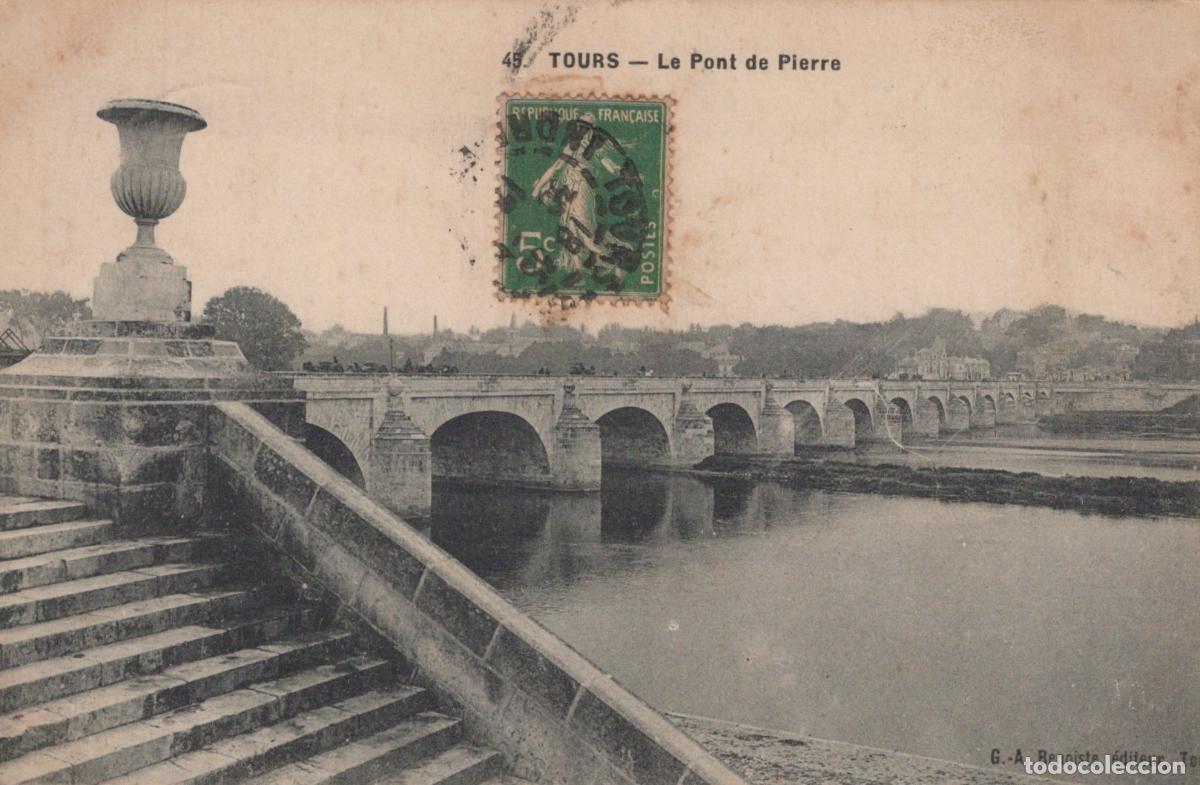 Postkarten: France Tours Pont de Pierre sur la Loire *YAD359