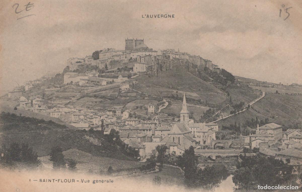 Postkarten: France Saint Flour Vue G&eacute;n&eacute;rale Ch&acirc;teau M&eacute;di&eacute;val Unposted *YAD271