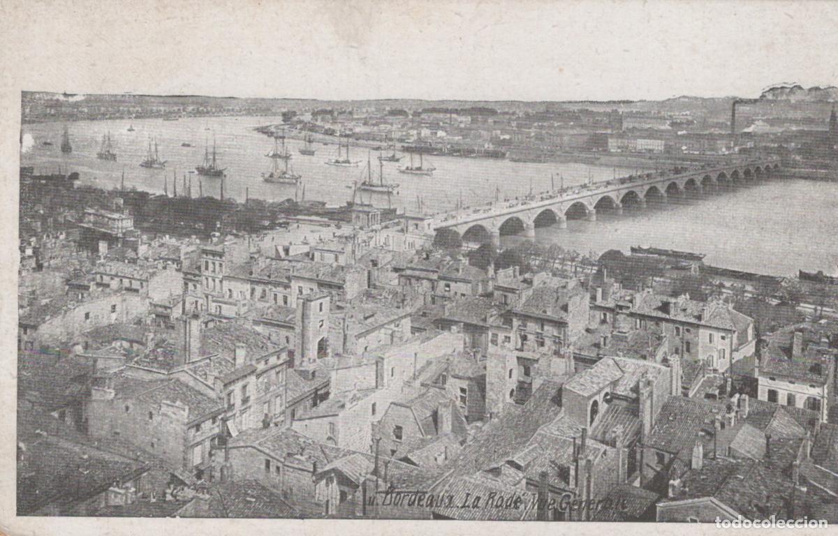 Postkarten: France Bordeaux La Rade et Garonne Avec Pont de Pierre Vue Unposted *YAD276