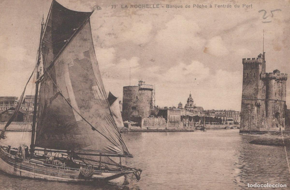 Postkarten: France La Rochelle Barque de P&ecirc;che Port Tours *YAD369