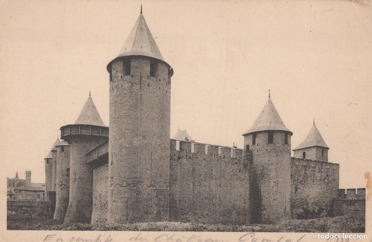 Postales: France Carcassonne Ch&acirc;teau Comtal Architecture M&eacute;di&eacute;vale Unposted *YAD301
