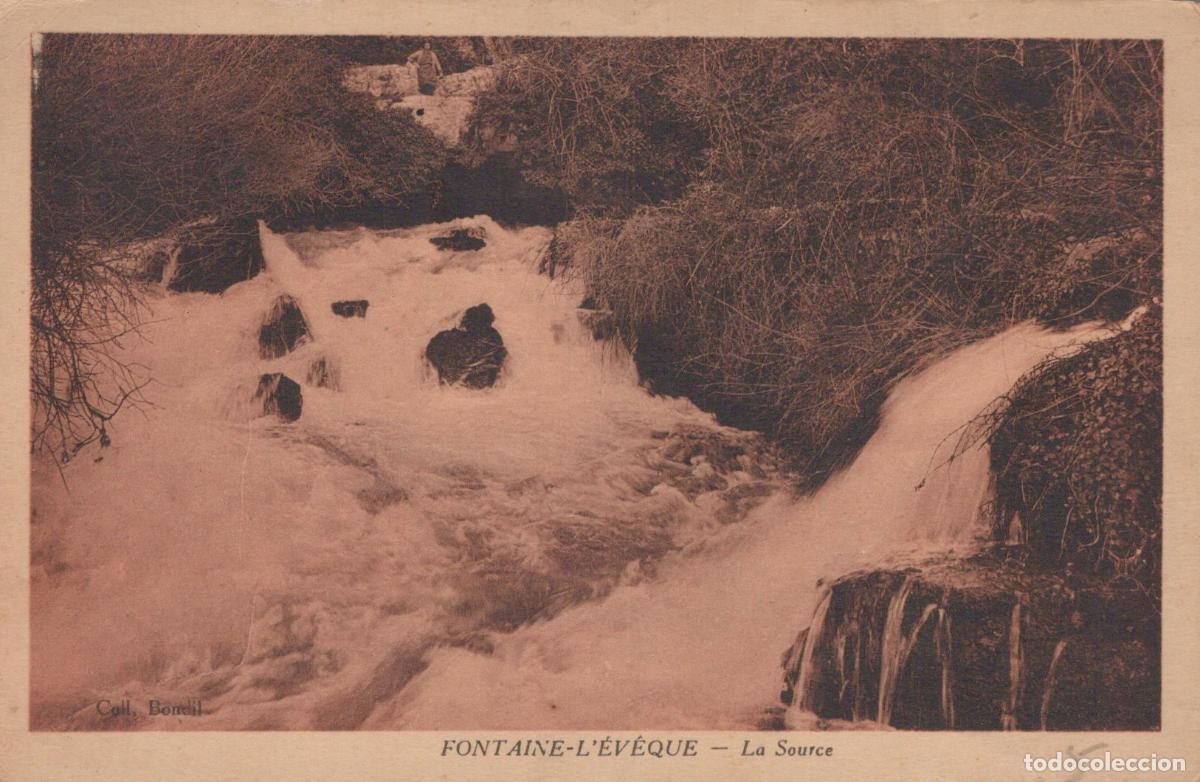 Postales: Belgique Fontaine L &Eacute;v&ecirc;que Rivi&egrave;re la Source Chute D Eau Unposted *YAD336