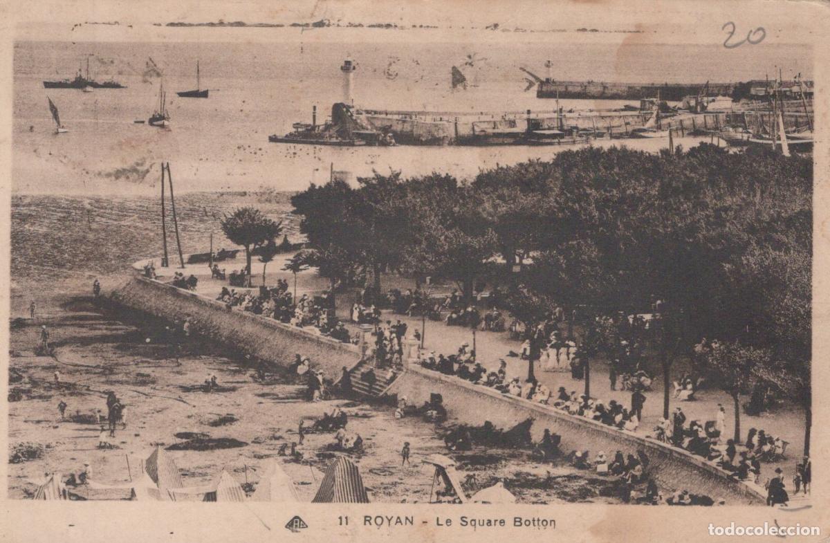 Postales: France Royann Square Botton Plage et Port *YAD435