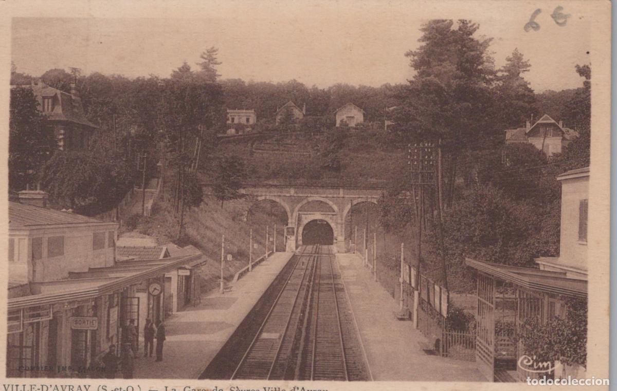 Postales: France Ville D Avray &Icirc;le de Gare S&egrave;vres V D Avray Voie Ferr&eacute;e Tunnel *YAD356