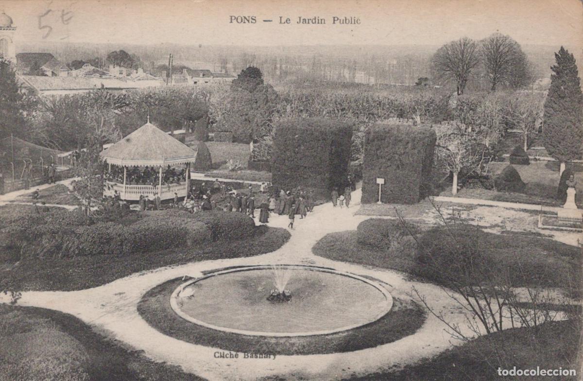 Postales: France Pons Jardin Public Kiosque Fontaine *YAD454