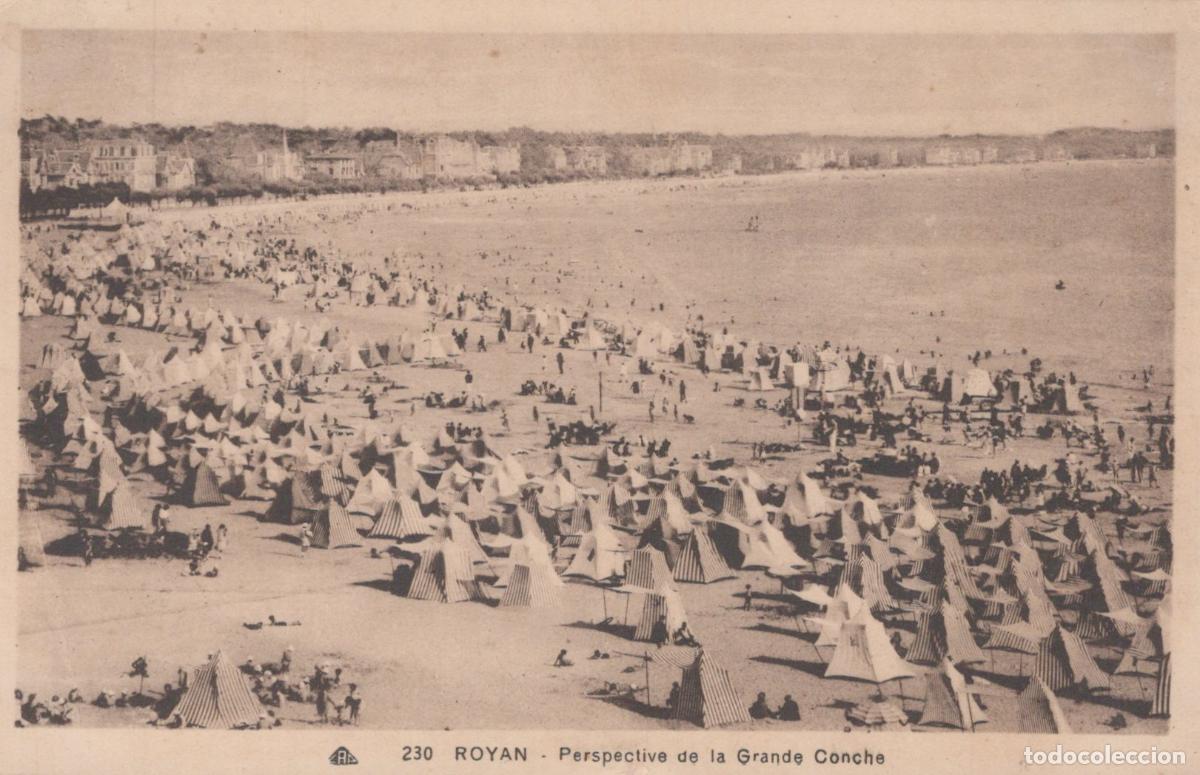 Postales: France Royan Perspective de la Grande Conche Posted *YAD401