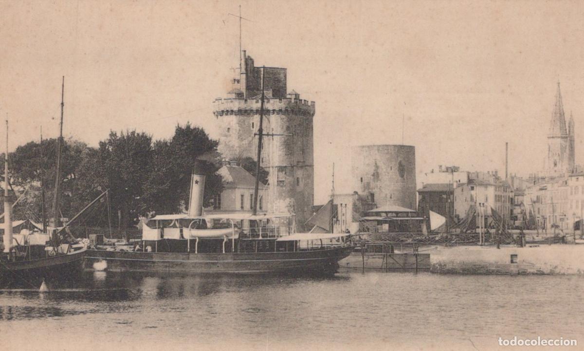Cartes Postales: France La Rochelle Port Vieux Tours M&eacute;di&eacute;vales Bateaux Vapeur Unposted *YAD495
