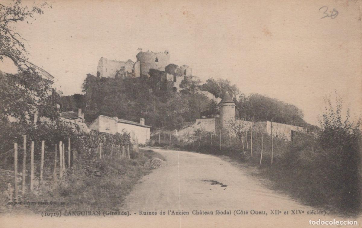 Cartes Postales: France Langoiran Gironde Ruines Ancien Ch&acirc;teau F&eacute;odal Unposted *YAD519