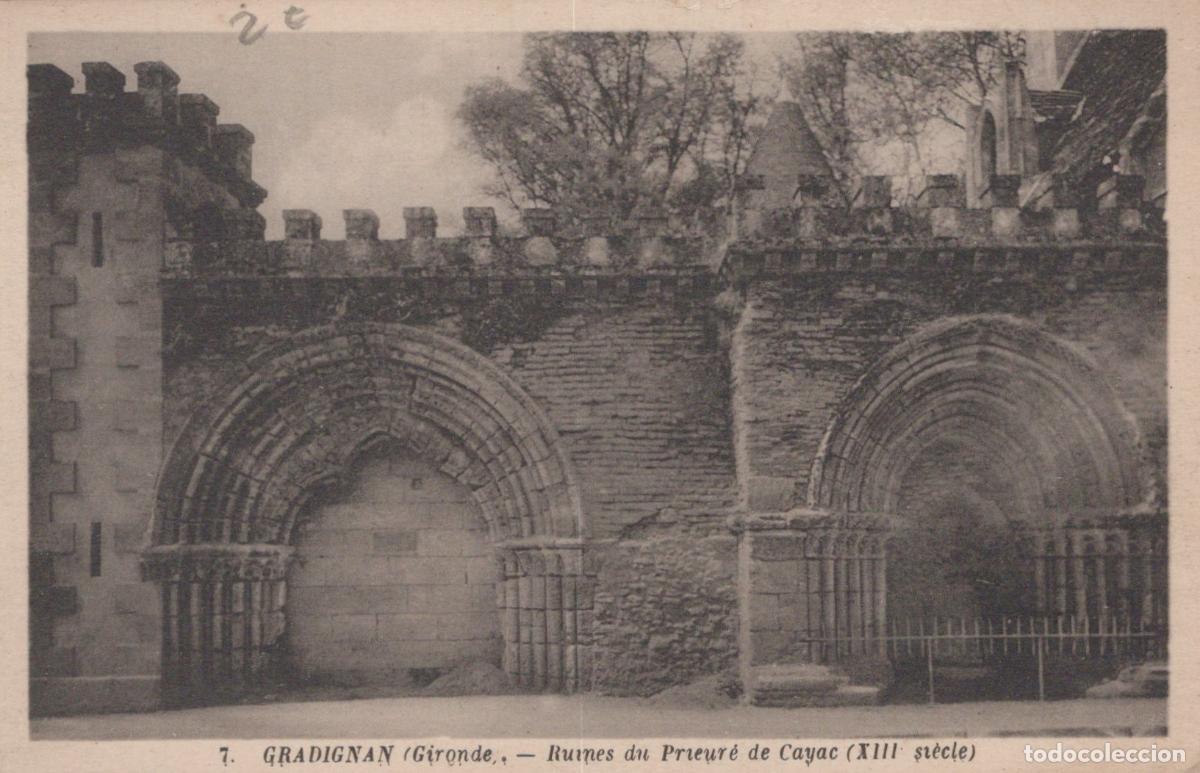 Cartes Postales: France Gradignan Ruines Prieur&eacute; Cayac Xiiie S Ayant Circul&eacute; *YAD520