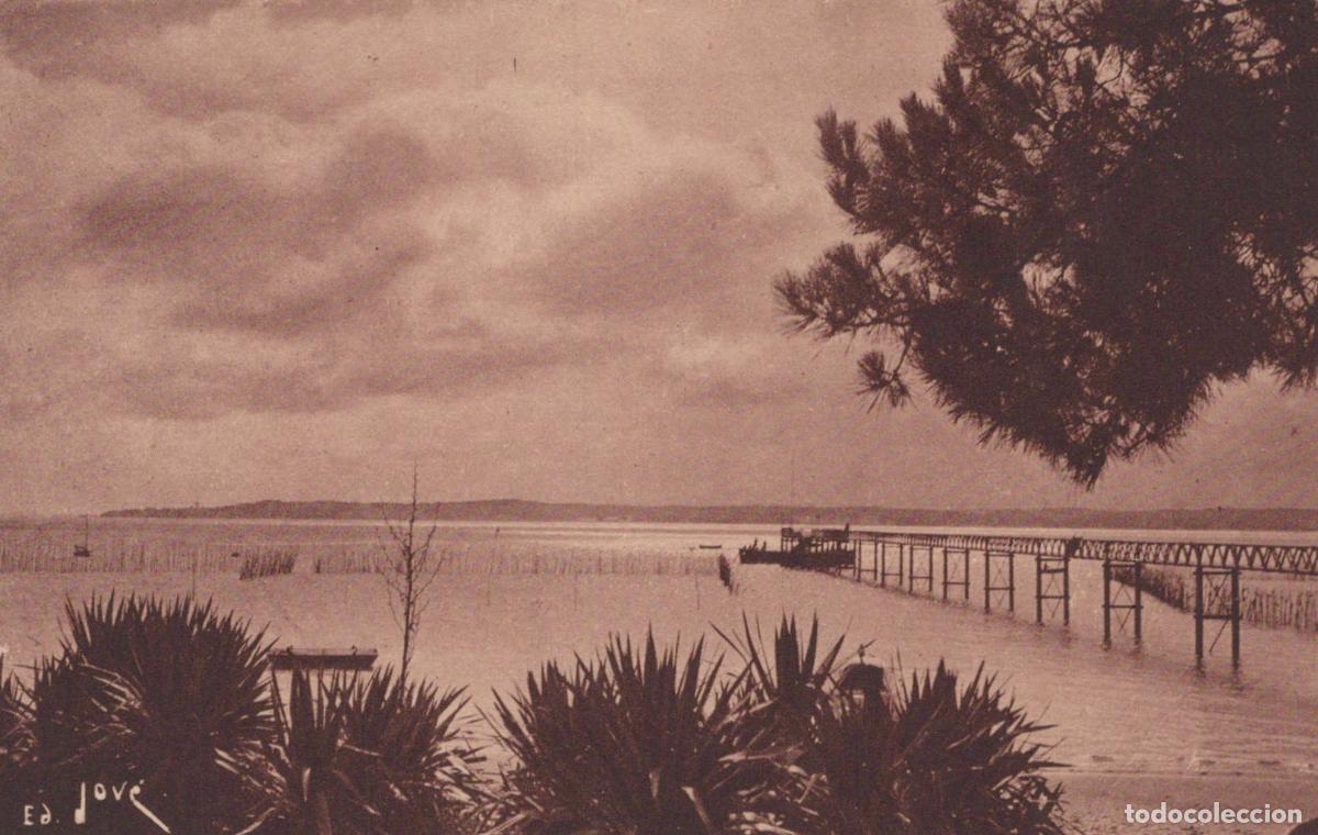 Cartoline: France Cap Ferret Bassin D Arcachon Jet&eacute;e B&eacute;lisaire Contre Jour Unposted *YAD610