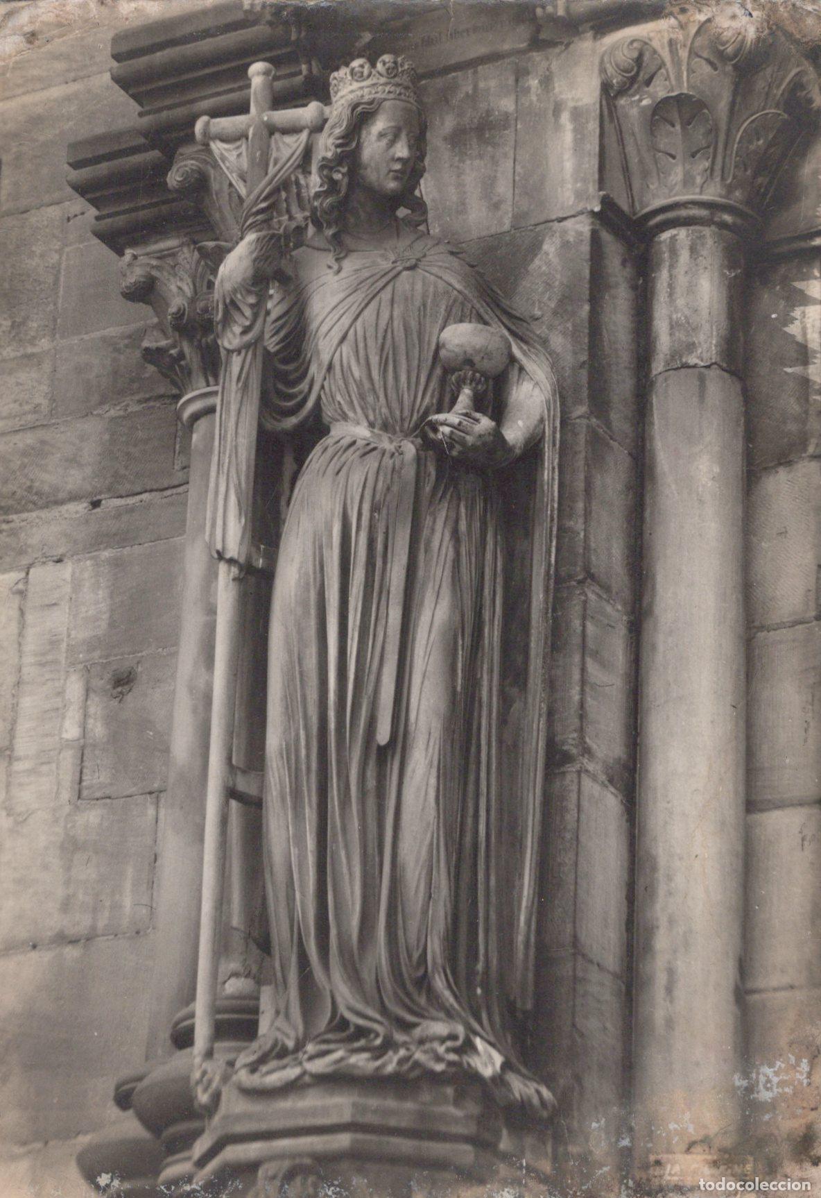 Cartoline: France Strasbourg Cathedrale Statue Eglise Posted *YAD625