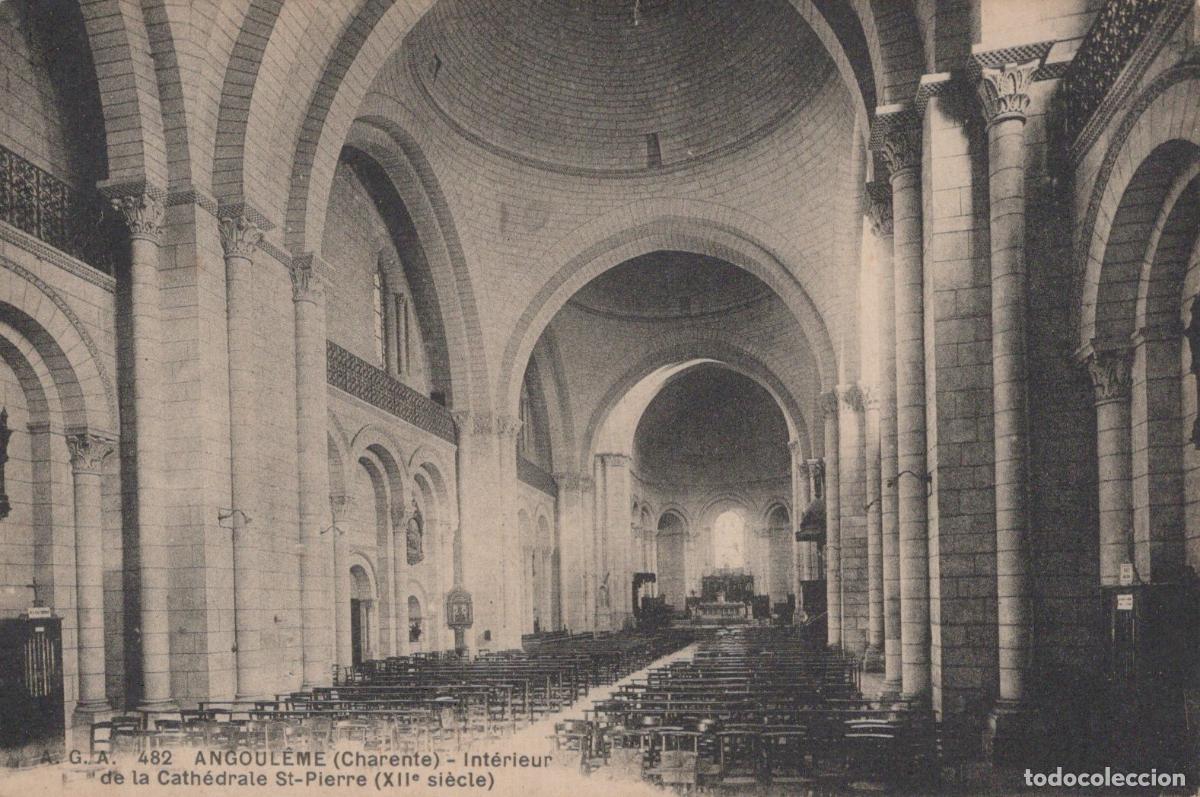 Cartoline: France Angouleme Cath&eacute;drale Saint Pierre Int&eacute;rieur Xiie Si&egrave;cle *YAD556