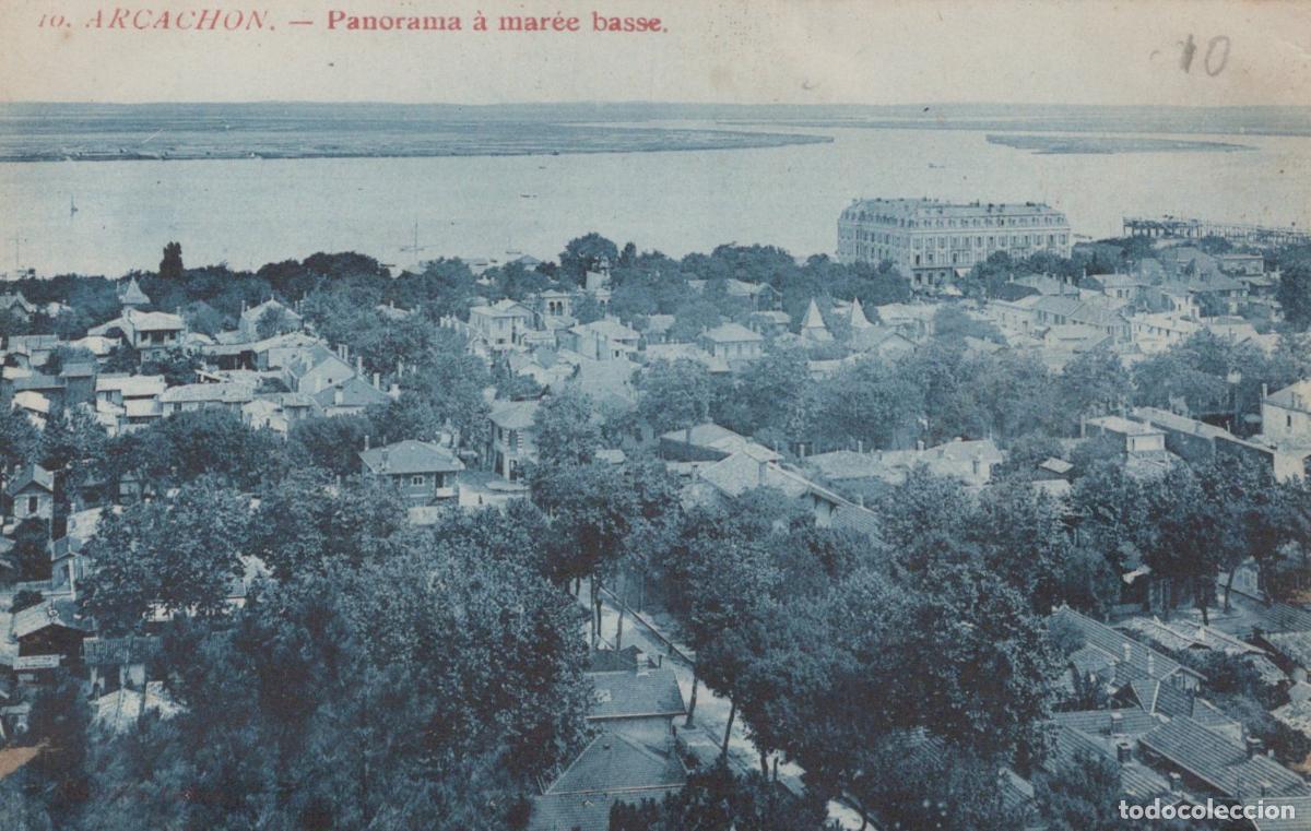 Cartes Postales: France Arcachon Panorama Ville Bassin &Agrave; Mar&eacute;e Basse Grand H&ocirc;tel Unposted *YAD566