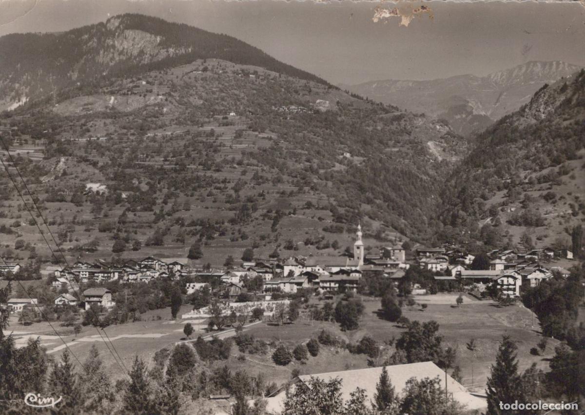 Postcards: France Bozel Vue G&eacute;n&eacute;rale du Village Alpin Dans la Vall&eacute;e Real Photo *YAD656