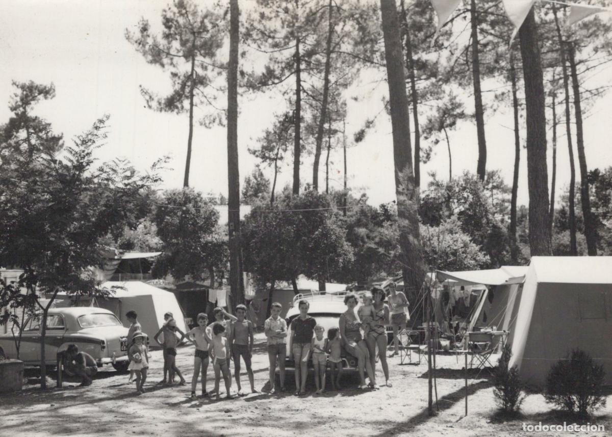 Postcards: France Capbreton Camping Matia Famille Campeurs Pins Unposted *YAD750