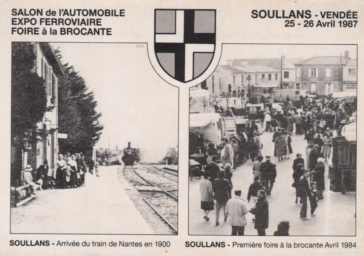 Postcards: France Soullans &Eacute;v&eacute;nements 1987 Train 1900 et Brocante 1984 Unposted *YAD666