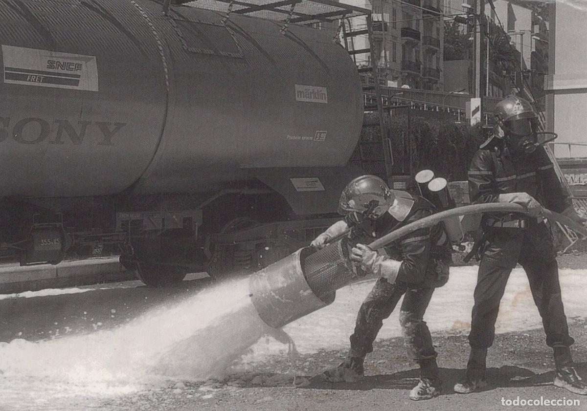 Postcards: Monaco Monaco Pompiers Exercice Wagon Citerne Sncf 1996 Unposted *YAD756