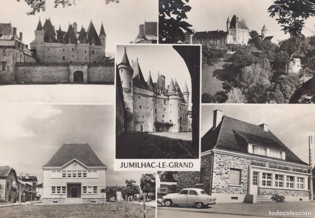 Postcards: France Jumilhac le Grand Ch&acirc;teau Mairie Poste Architecture Real Photo *YAD775