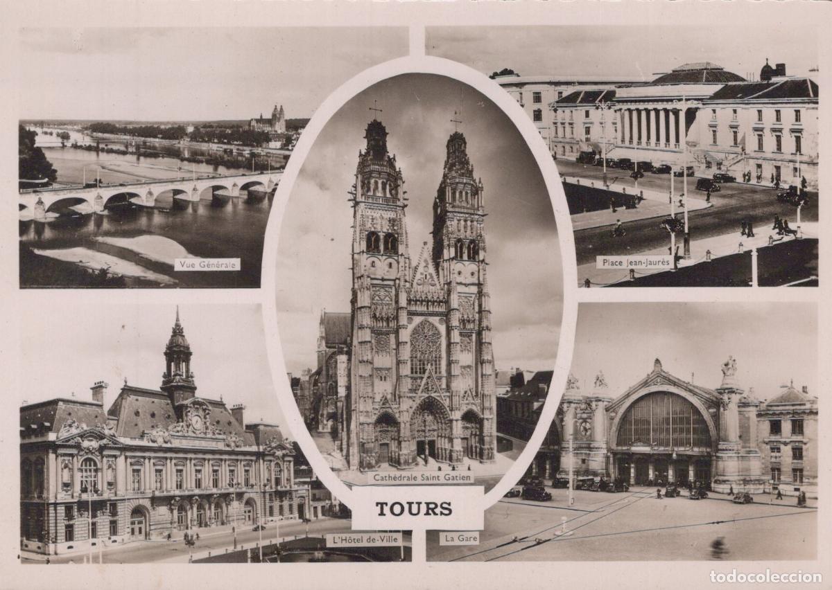 Postcards: France Tours Vues Architecturales Multiples Real Photo Unposted *YAD686