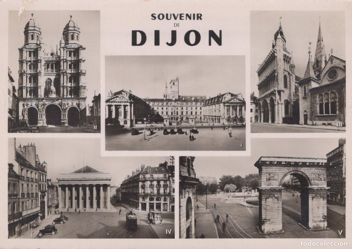 Postales: France Dijon Vue Multiple Architecture Real Photo Unposted *YAD796