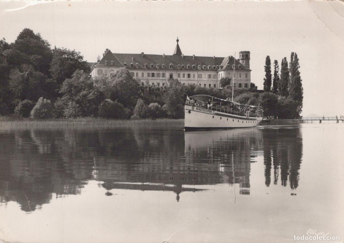 Postales: France Hautecombe Abbaye Bateau Lac du Bourget Real Photo Unposted *YAD810