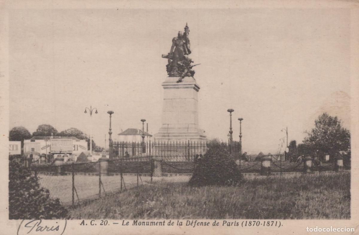 Postcards: France Paris &Icirc;le de Monument de la D&eacute;fense de Circul&eacute;e *YAD905