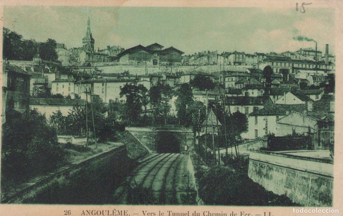 Postais: France Angoul&ecirc;me Vue Ville Tunnel Chemin Fer Unposted *YAD837