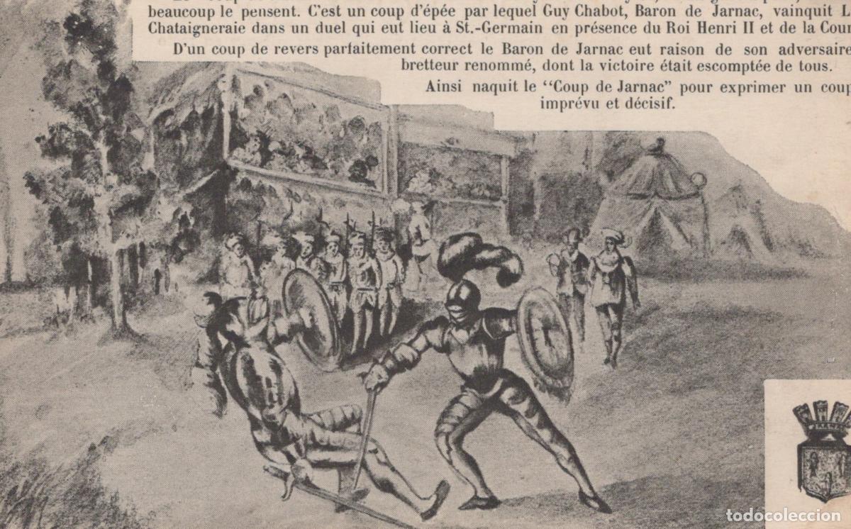 Postais: France Saint Germain en Laye &Icirc;le de le Coup de Jarnac Duel Historique *YAD842