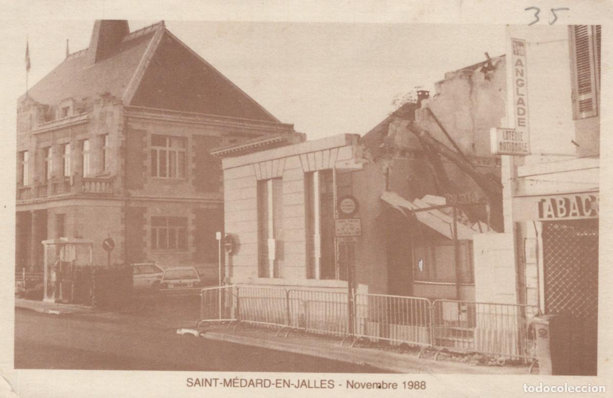 Postais: France Saint M&eacute;dard en Jalles D&eacute;molition Mairie 1988 Unposted *YAD931