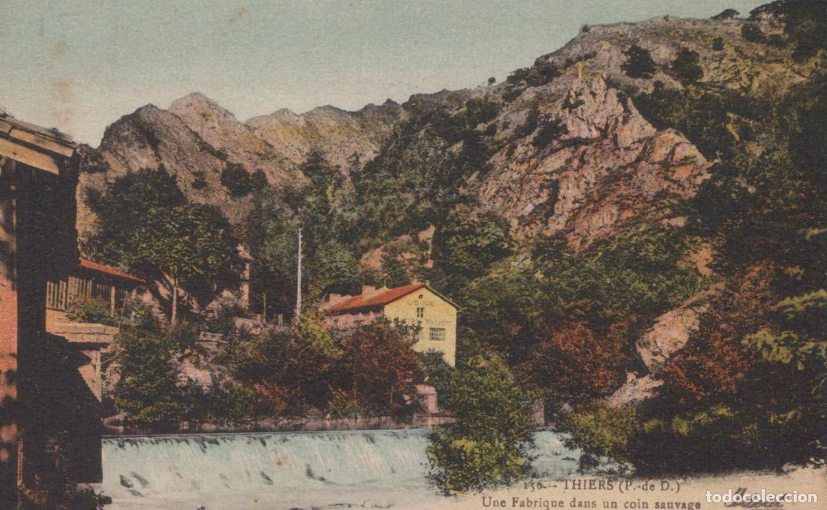 Postais: France Thiers Fabrique Cascade Montagnes Paysage Sauvage Unposted *YAD965
