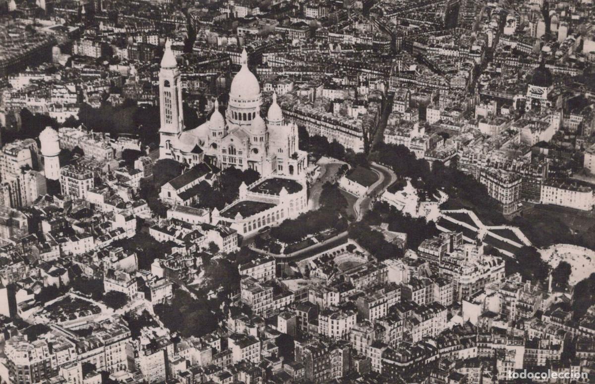 Postales: France Paris &Icirc;le de Vue A&eacute;rienne Basilique du Sacr&eacute; C&oelig;ur Real Photo *YAD942