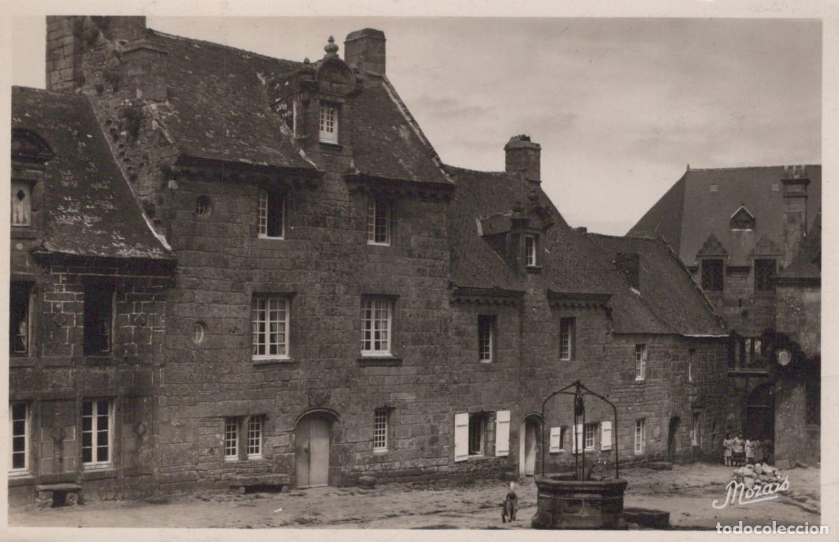 Postkarten: France Locronan Bretagne Maisons du Xviie Si&egrave;cle Architecture Unposted *YAD998