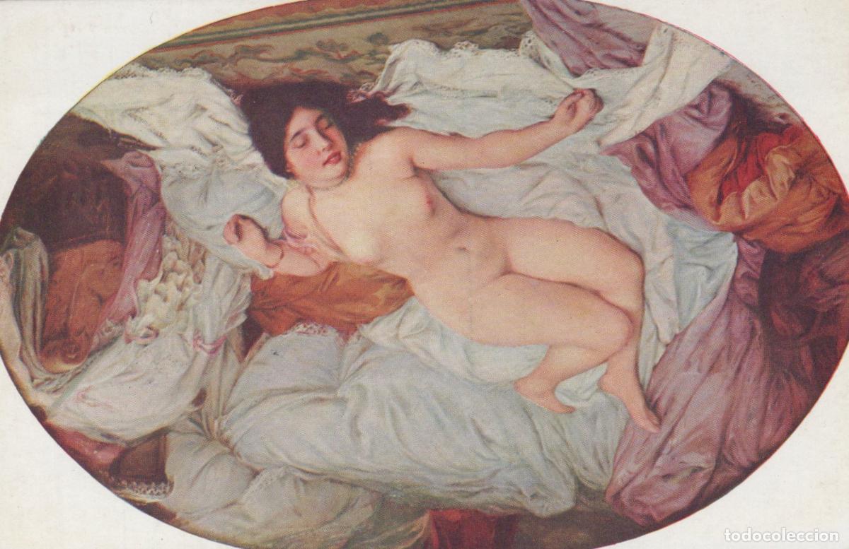 Postkarten: France Paris &Icirc;le de Peinture A Quinsac Femme Nue *YAD061