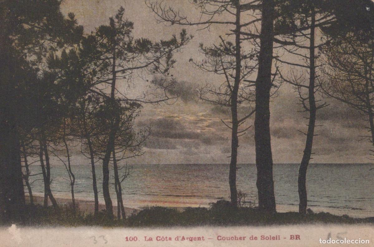 Postkarten: France C&ocirc;te D Argent Paysage C&ocirc;tier au Coucher du Soleil *YAD047