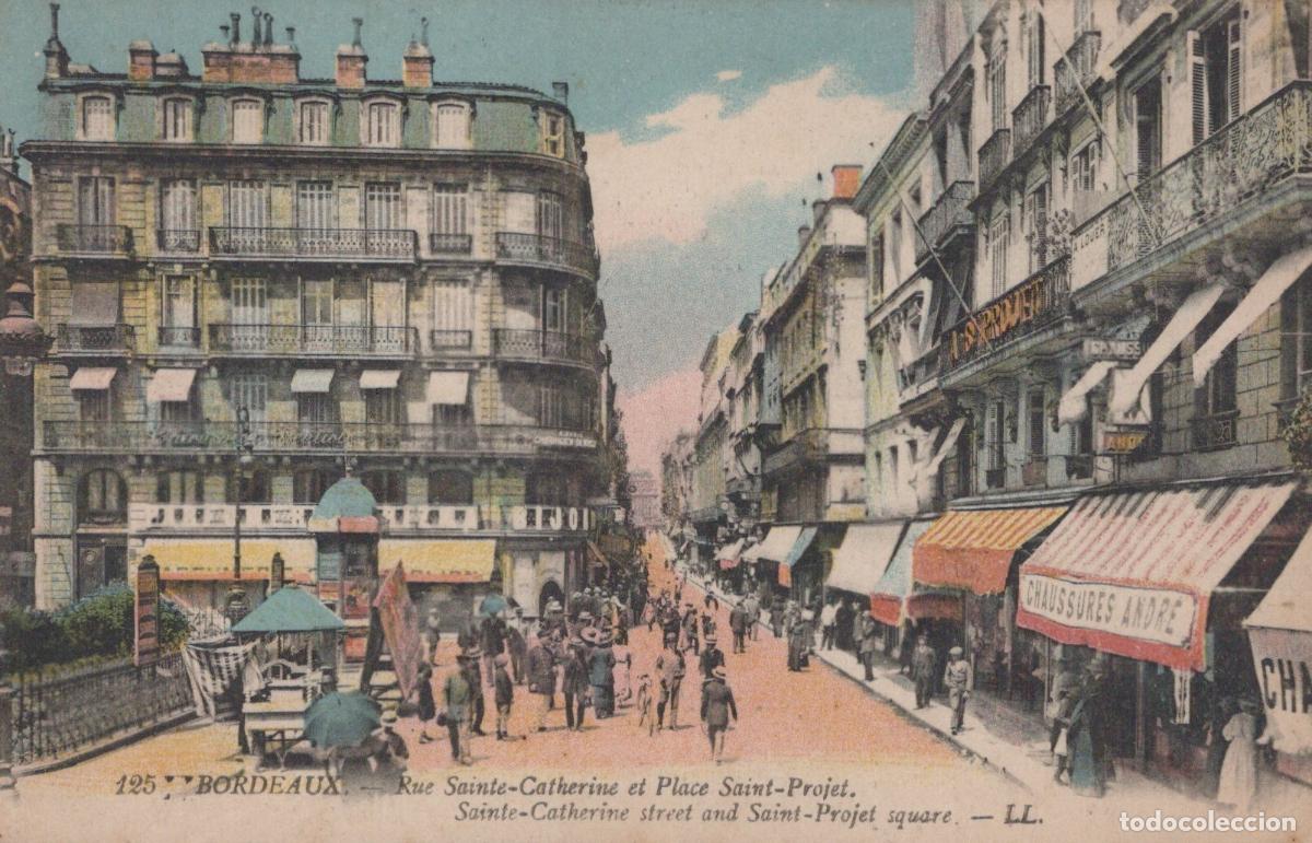 Postkarten: France Bordeaux Rue Sainte Catherine et Place Saint Projet Architecture *YAD072