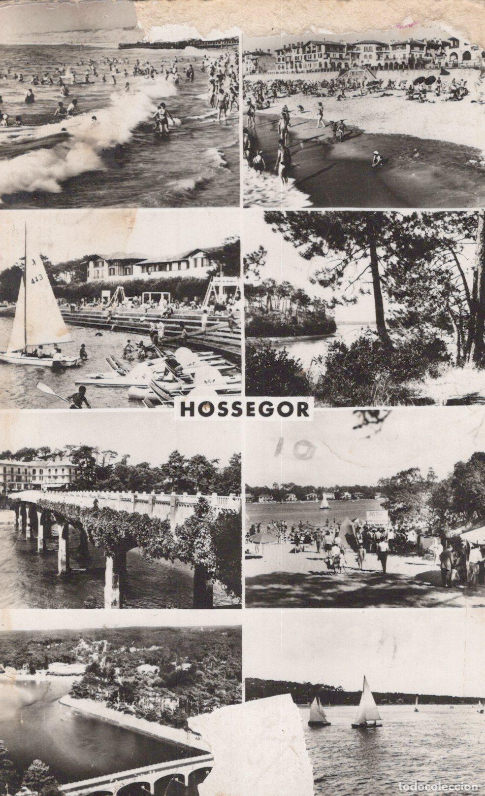 Postcards: France Hossegor Landes Plage Lac Pont Paysage Voiliers 1963 *YAD092