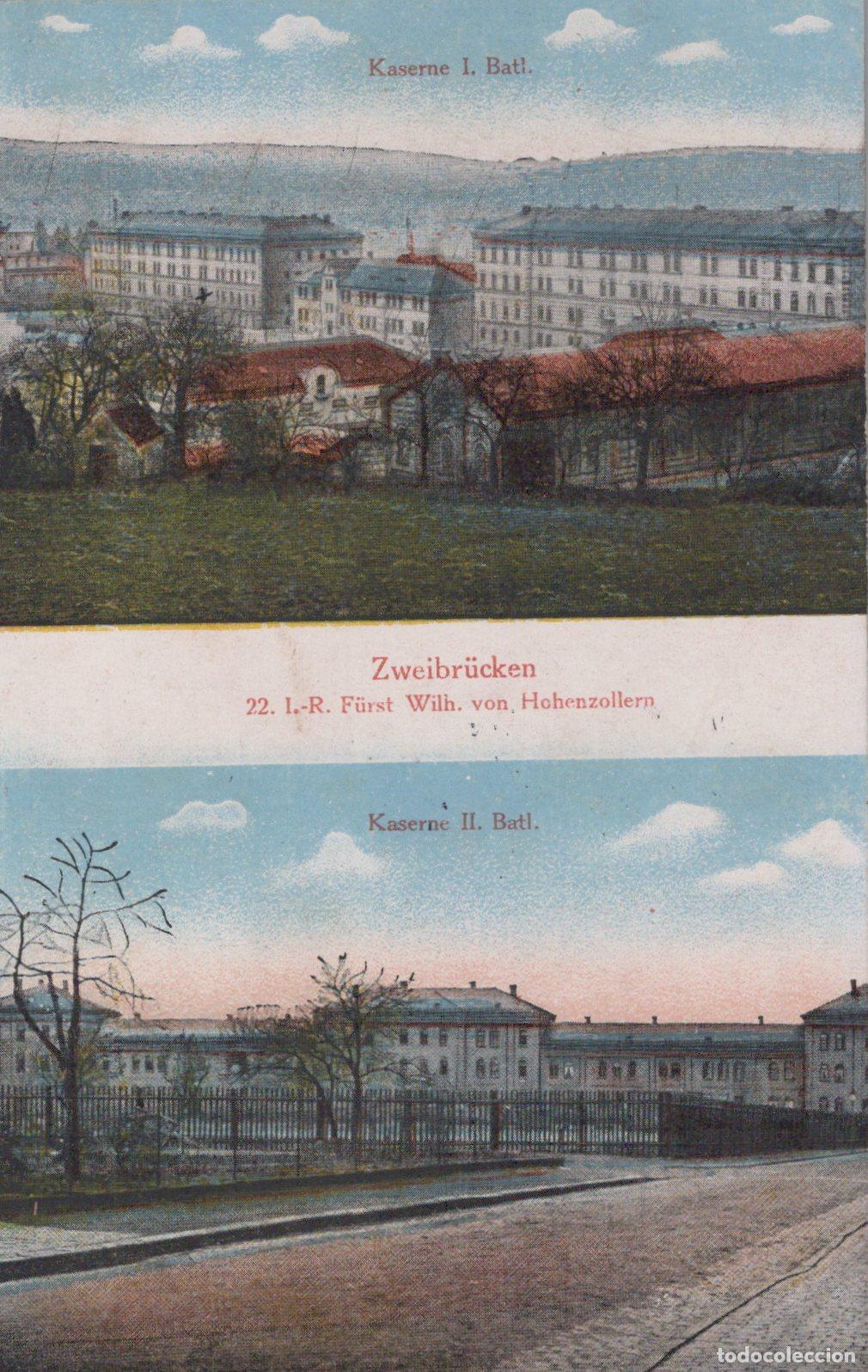 Postkarten: Deutschland Zweibr&uuml;cken Rheinland Pfalz Kaserne 22 IR Hohenzollern *YAD232