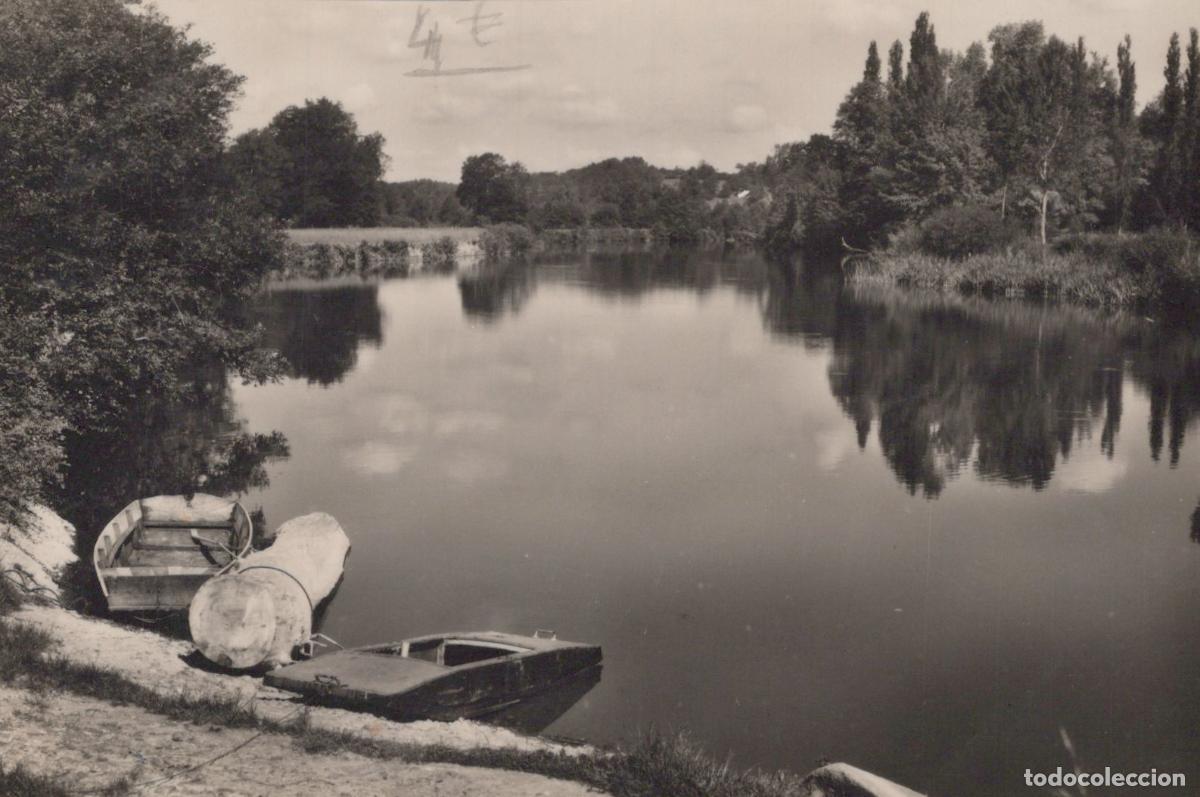 Postales: France St Martial D Artenset Paysage Rivi&egrave;re Barques 1959 Real Photo *YAD987