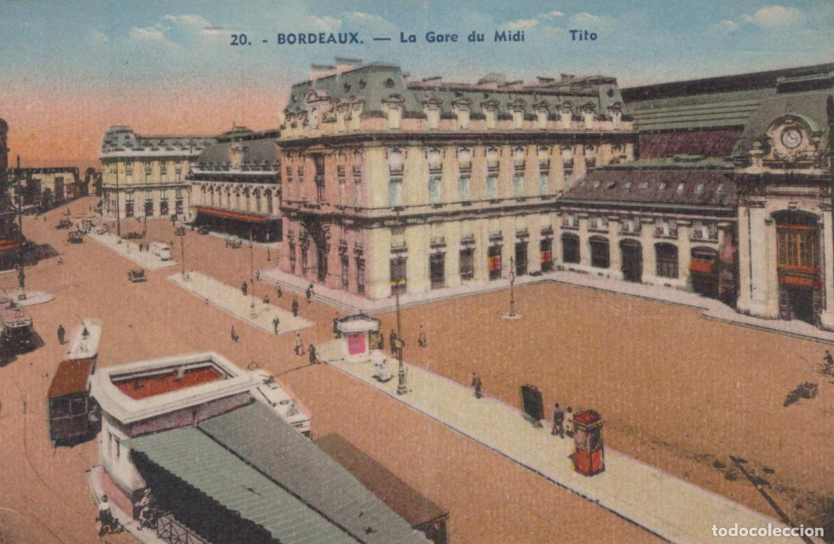 Postkarten: France Bordeaux Gare du MIDI Architecture Voyag&eacute;e *YAD081