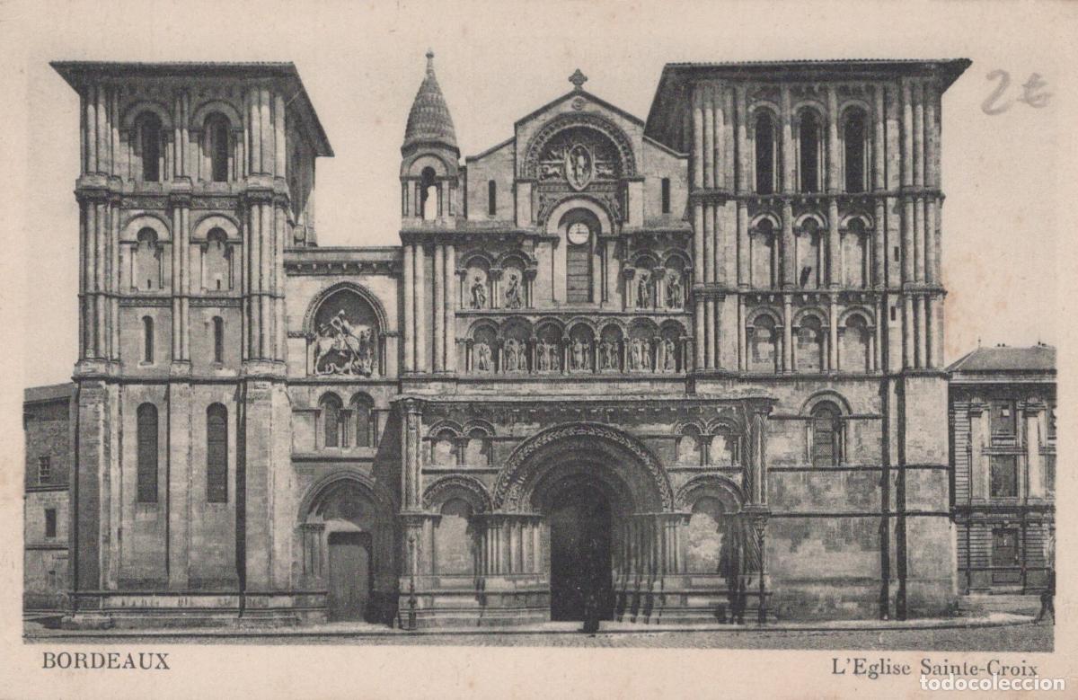 Postcards: France Bordeaux &Eacute;glise Sainte Croix Architecture Unposted *YAD082