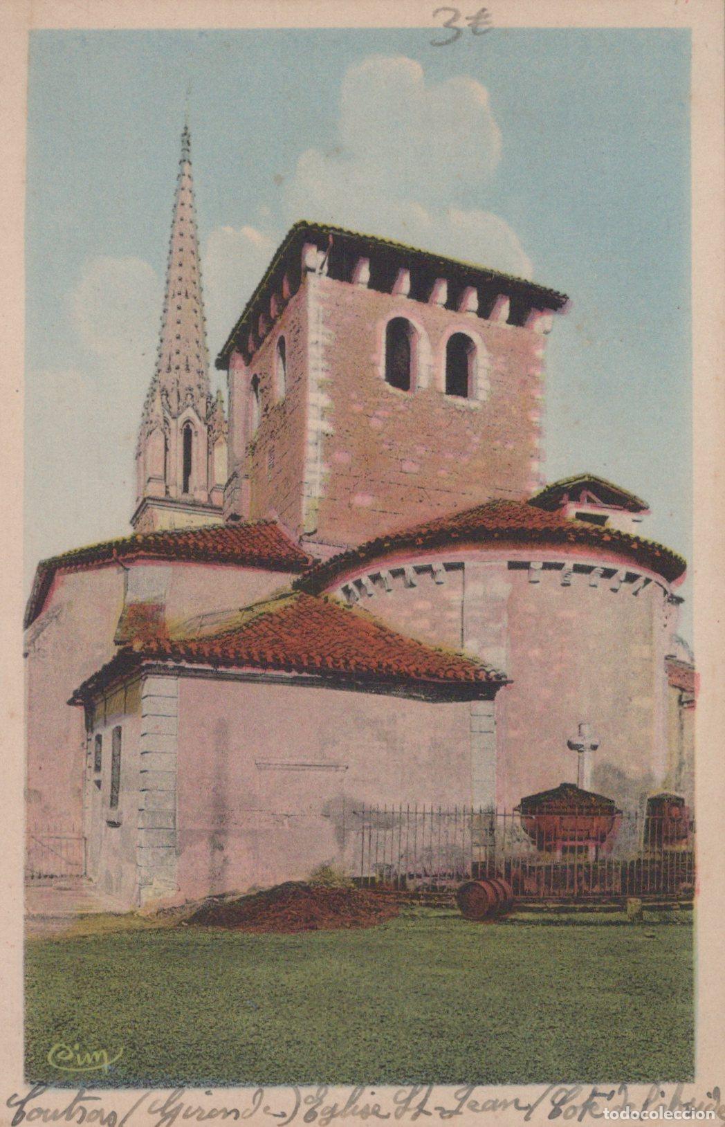 Postcards: France Coutras &Eacute;glise Saint Jean C&ocirc;t&eacute; Abside Architecture *YAD123