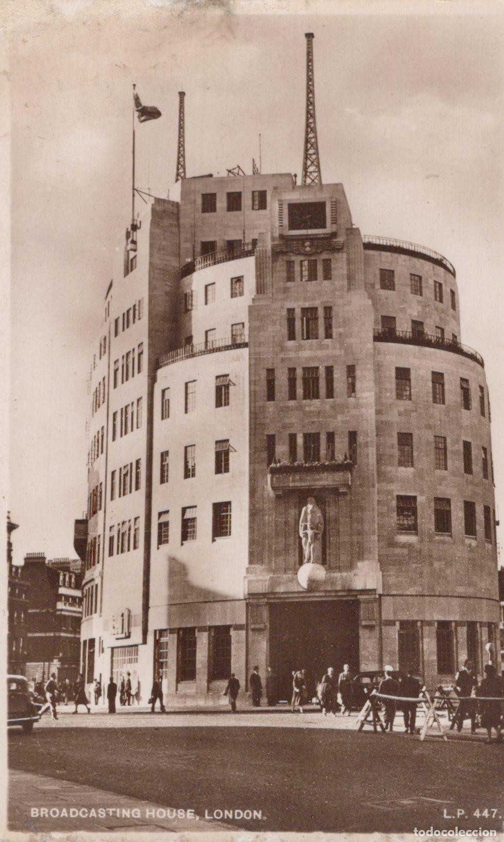 Postcards: United Kingdom London Broadcasting House Bbc Architecture Real Photo *YAD207