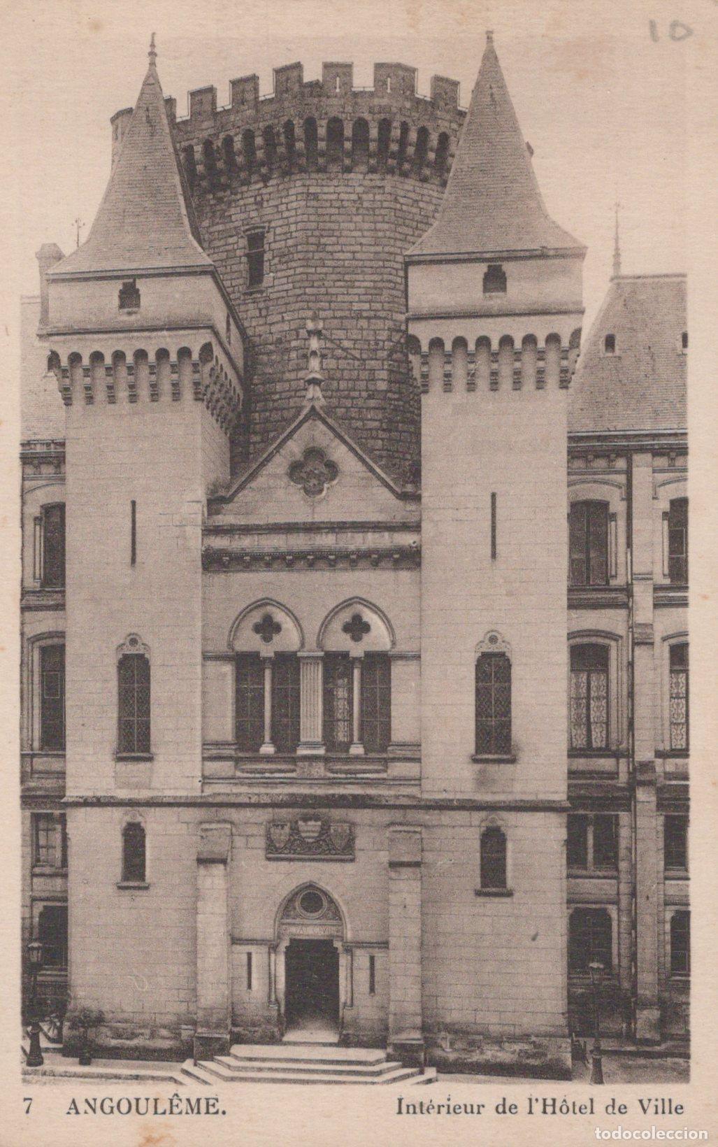 Postales: France Angoul&ecirc;me H&ocirc;tel de Ville Architecture Fa&ccedil;ade Avec Tours *YAD173