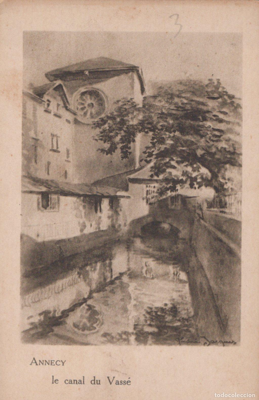Postcards: France Annecy Canal du Vass&eacute; Sc&egrave;ne Urbaine Architecture *YAD233