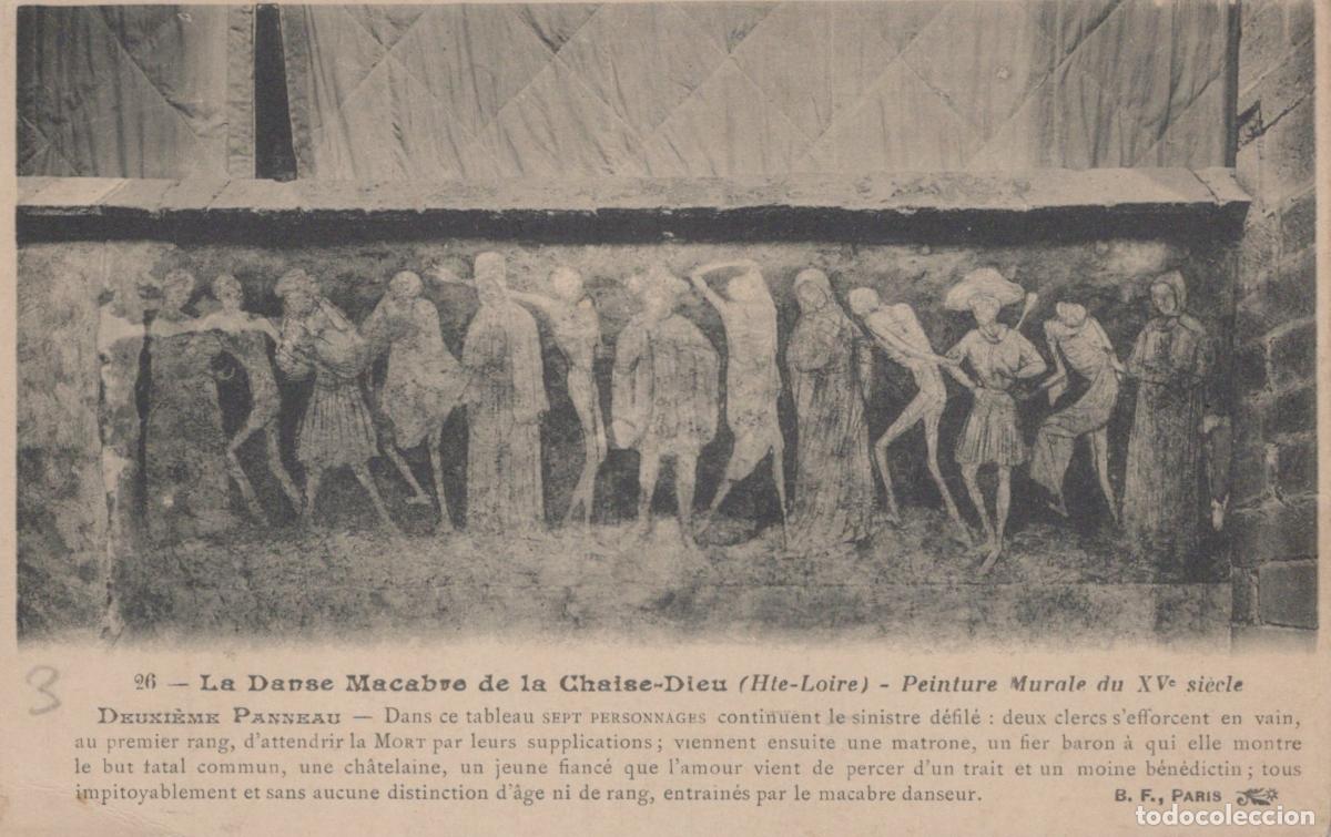 Postcards: France La Chaise Dieu Danse Macabre Xve Si&egrave;cle Post&eacute;e *YAD337
