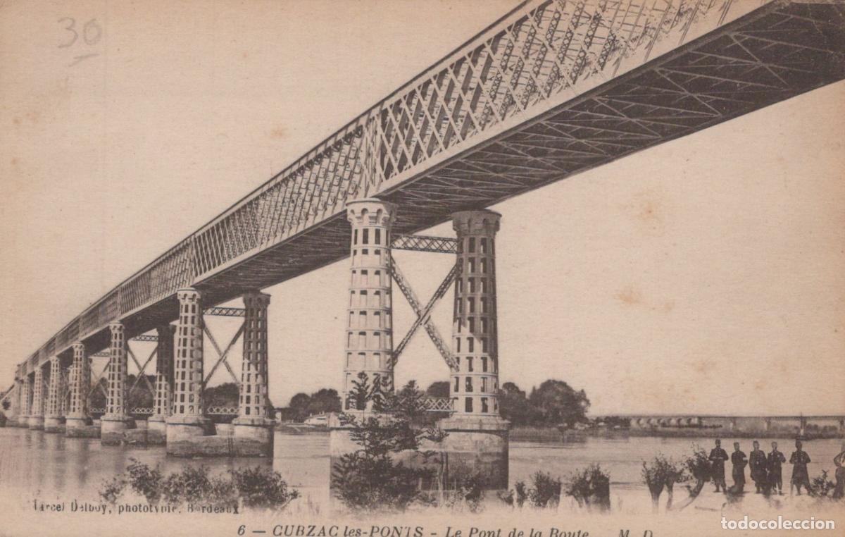 Postkarten: France Cubzac les Ponts Pont de la Route Architecture Unposted *YAD362