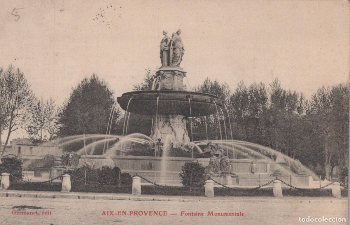 Postkarten: France Aix en Provence Alpes C&ocirc;te D Azur Fontaine Monumentale *YAD298