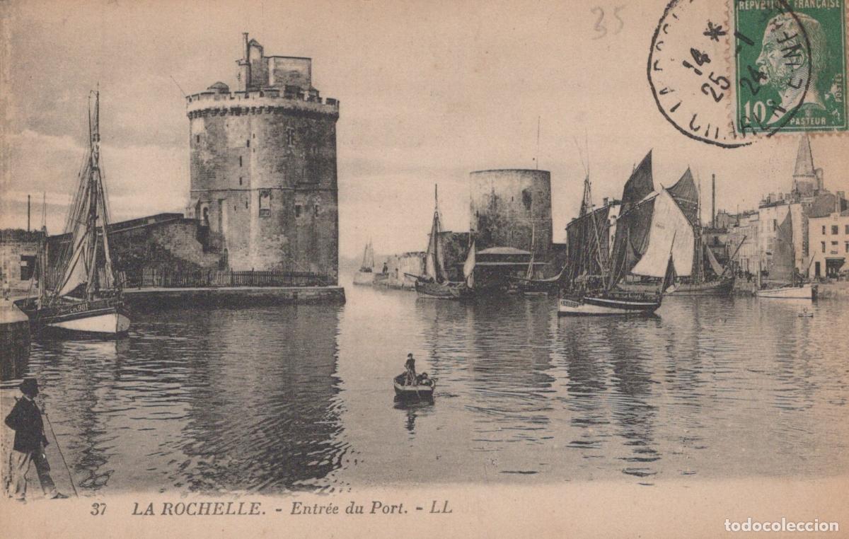 Postcards: France La Rochelle Entr&eacute;e du Port Tours Voiliers *YAD392