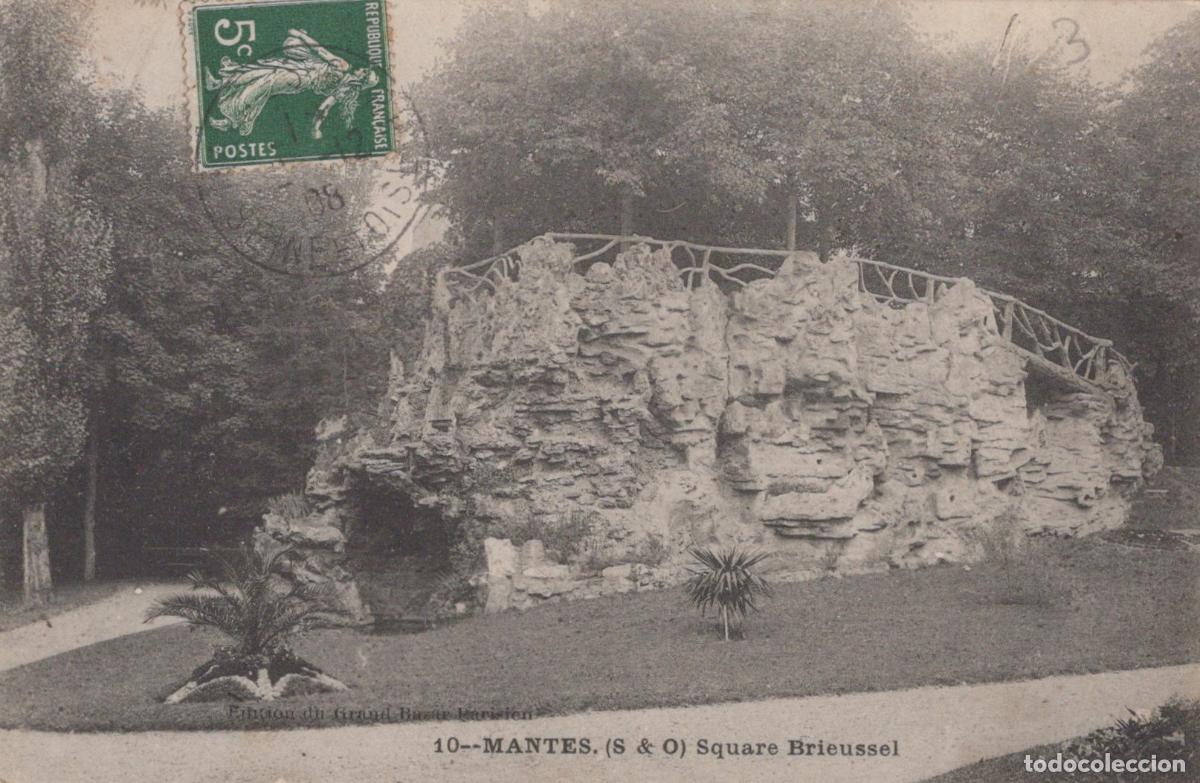 Postcards: France Mantes Square Brieussel Grotte Rocailleuse *YAD323
